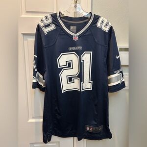 Authentic Dallas Cowboys Football Jersey, #21 Elliot. Size Large.